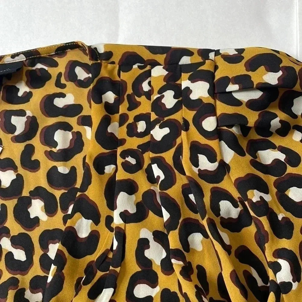 NWT Who What Wear leopard print top size XSmall - Picture 6 of 8